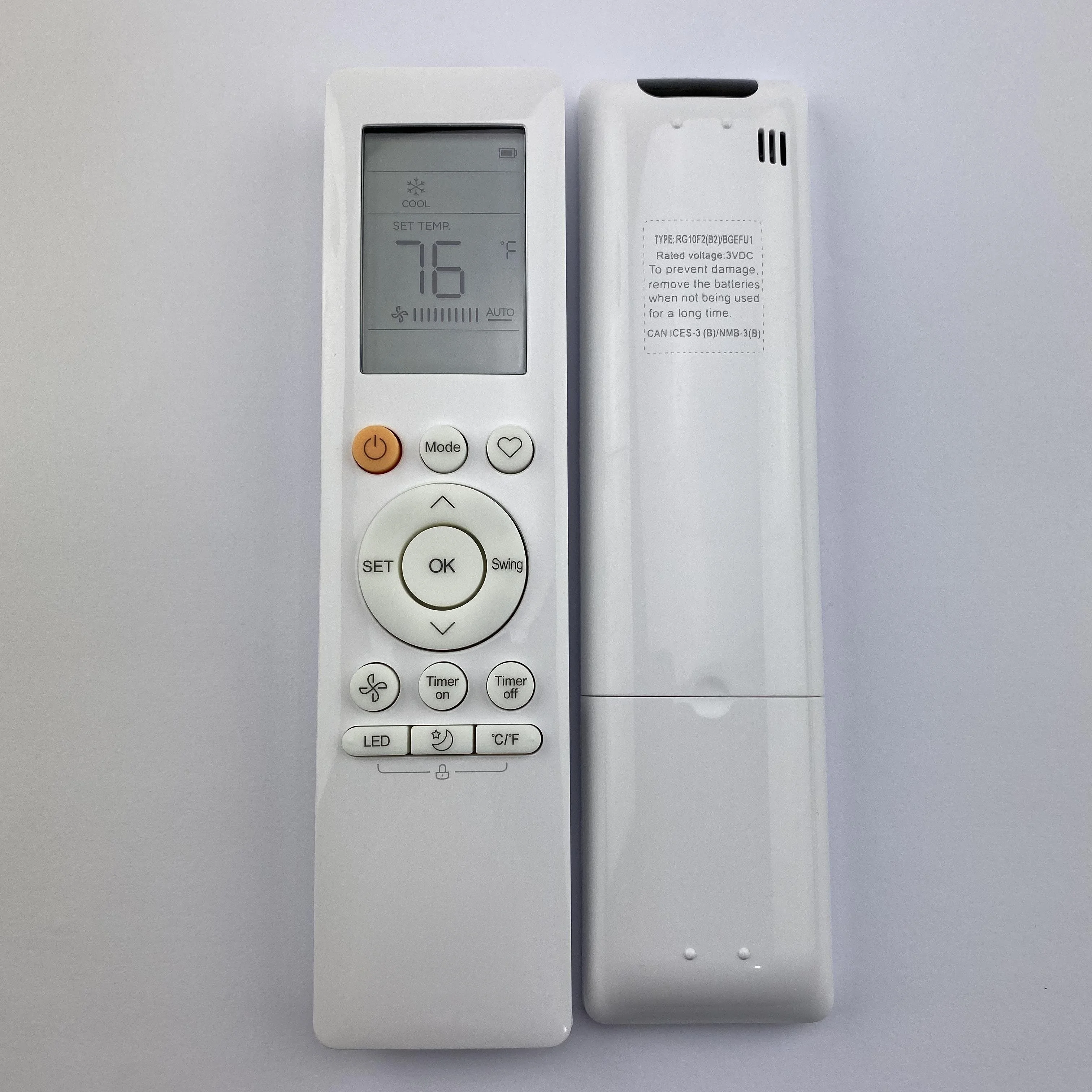 New RG10F2(B2)/BGEFU1 Remote Control Compatible for MIDEA Air Conditioner Remote