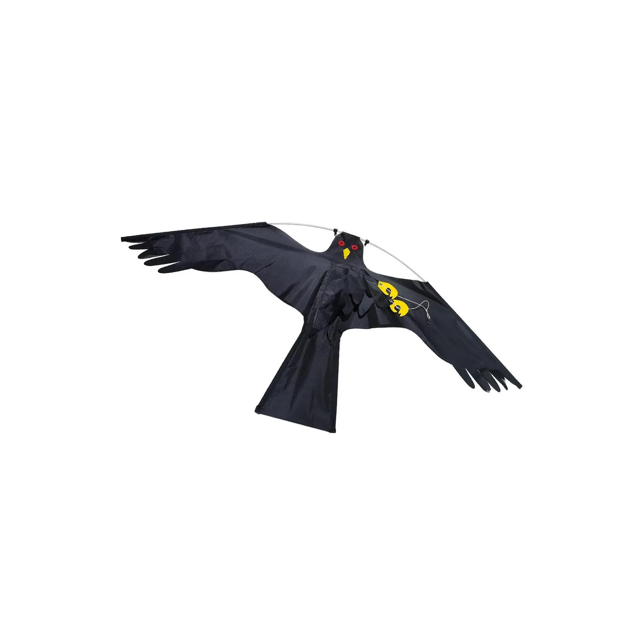 Lifelike Large Flying Hawk Kite Bird Repeller Pigeon Decoy Weed Pest Control black