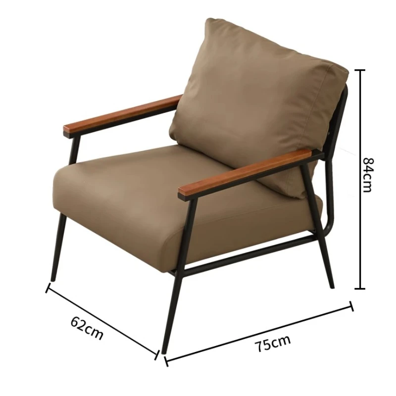 Designer Simple Living Room Chairs Balcony Relax Modern Individual Living Room Chairs Reading Arm Poltrona Postmodern Furniture