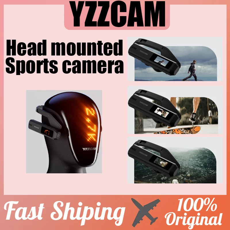

YZZCAM Спортивная камера с креплением на голову Перспективная HD-камера для первого человека Мотоциклетный рекордер Спортивная камера с защитой от сотрясений для езды на велосипеде