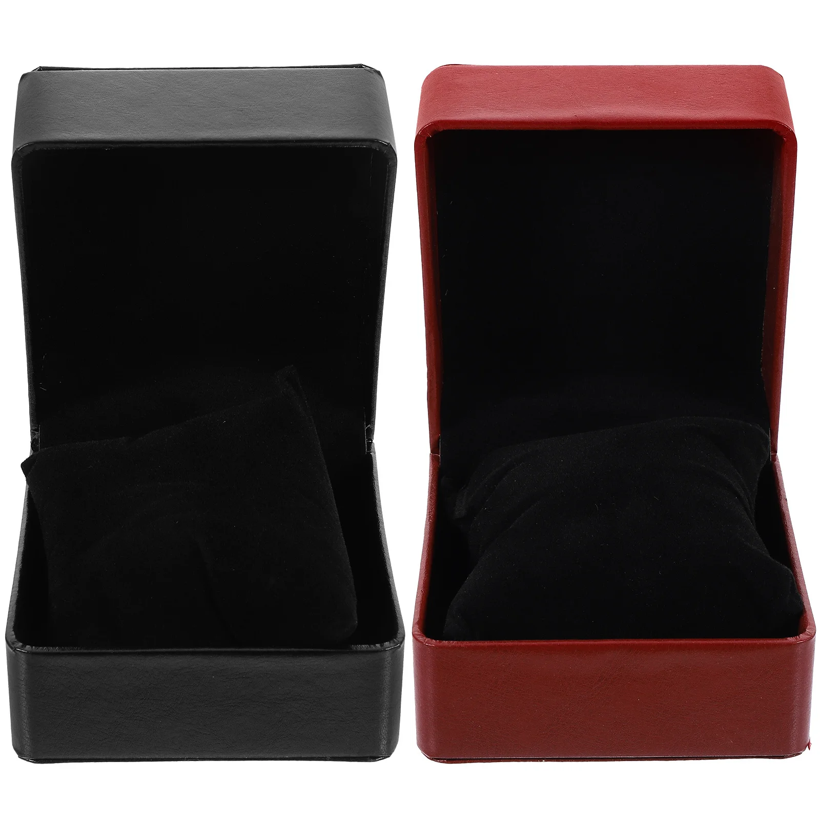 

2Pcs Watch Boxes PU High-End Luxury Watch Storage Case Jewelry Display Packing Gift Box Travel Organizer