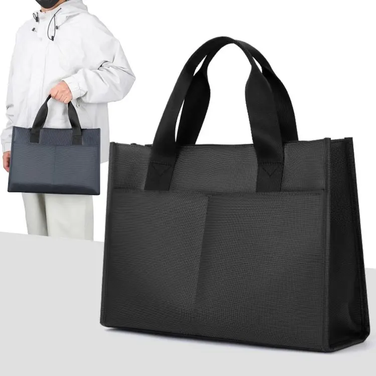 

Large Capaci Ox Cloth Men's Briease Casual Busin Multi-layer Cuter Bag Handbag for Commuting And Leisure