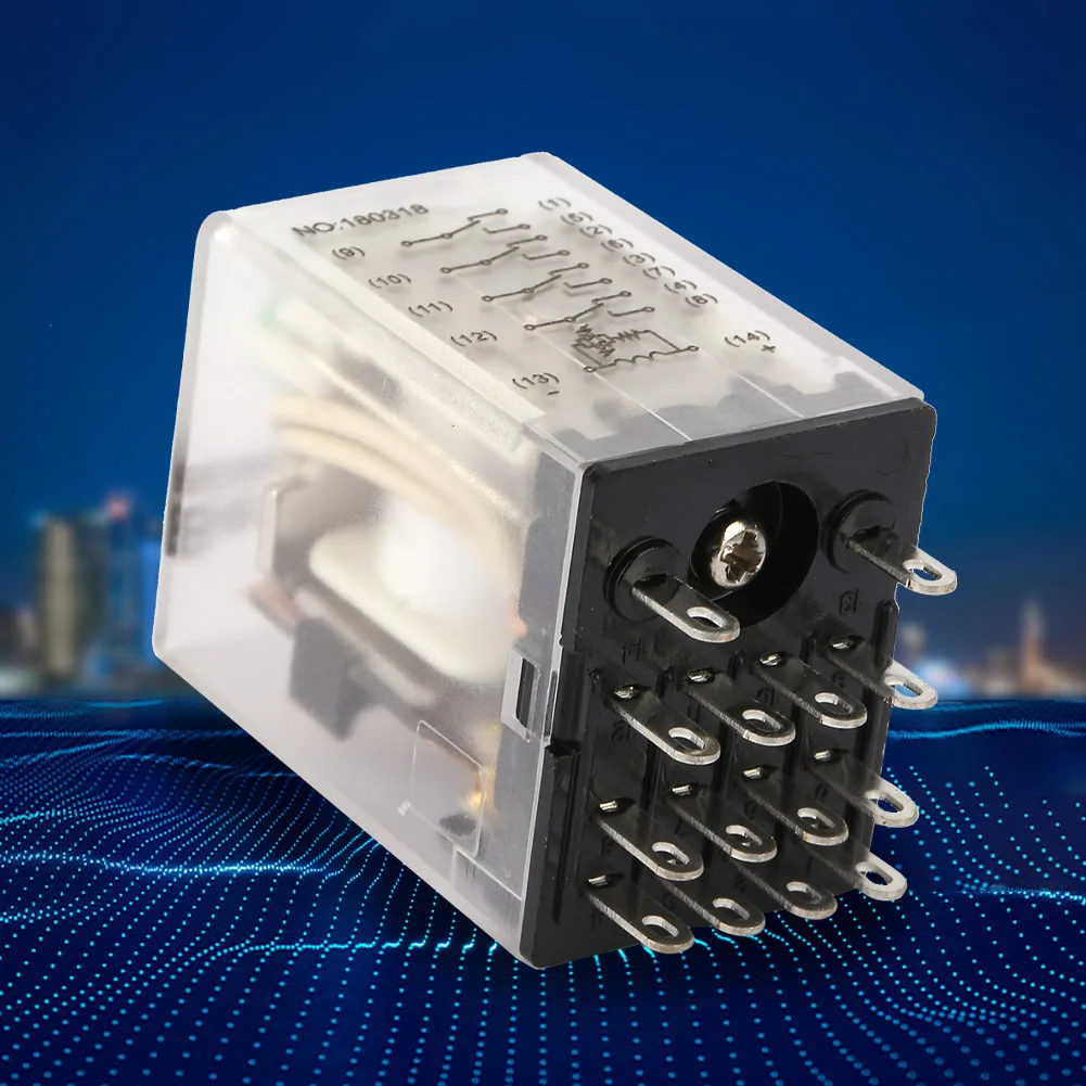 BEMM4C Intermediate Relay 14 Pin Intermediate Relay BEMM4C 14 Pin 5A Mini Power Intermediate Relay Electromagnetic Relay