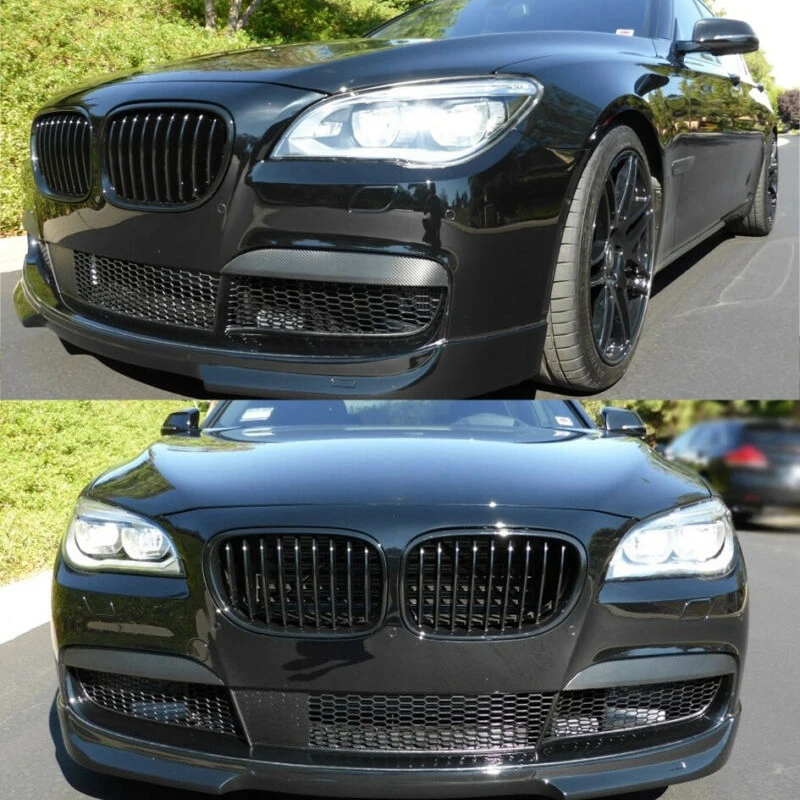 For 2009-2015 BMW F01 F02 F03 F04 7 Series Car Front Kidney Grille Hood Front Bumper Radiator Grill Gloss/Matte Black Style