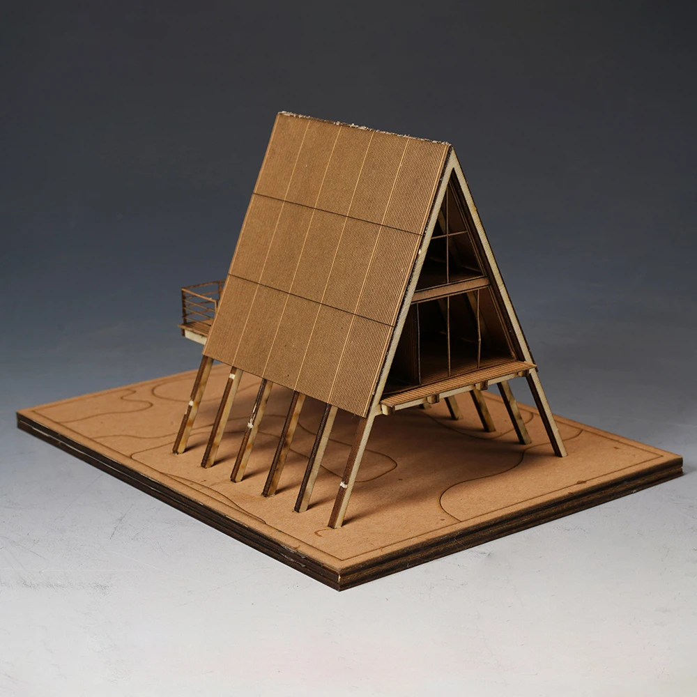 A/B 1:72 Diorama modèle de construction Garage pays Villa modèle de construction scène affichage Kit d'assemblage modèle scène chemin de fer disposition