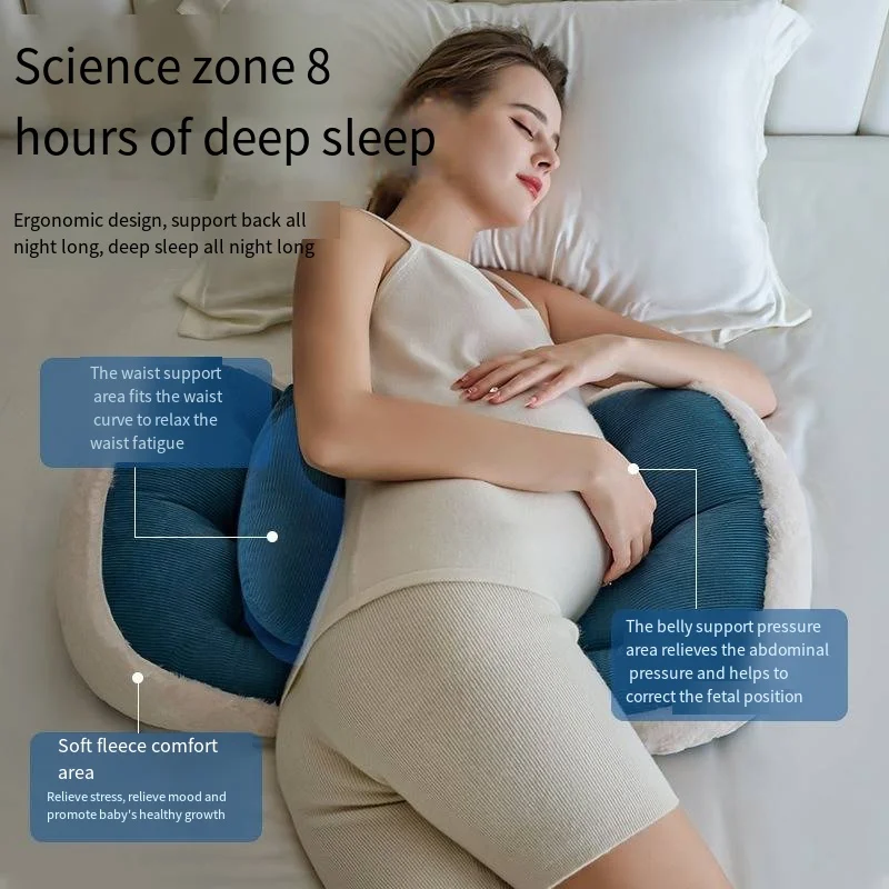 Pregnant Women's Pillows Waist Side Lying Pillows Abdominal Pregnancy Sleeping U-shaped Adjustable Dismantling Washing Pillows