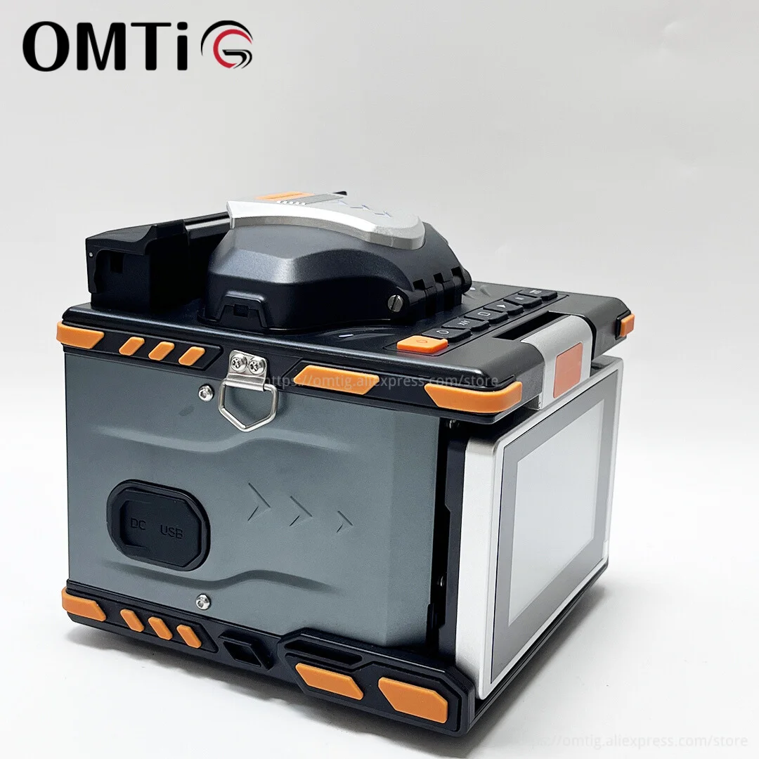 OMTiG 2024 New 6 Motors S5 Optical Fiber Fusion Splicer Welding Hine With High Precision Cleaver Touch Screen VFL OPM FC-6S Q1S