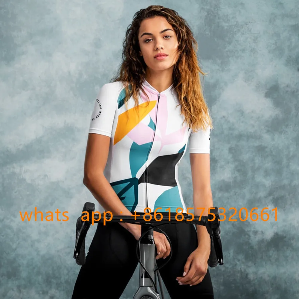 Camiseta de ciclismo para mujer, Tops de manga corta, ropa de equipo profesional para bicicleta, Maillot personalizado, ropa deportiva, camisa de