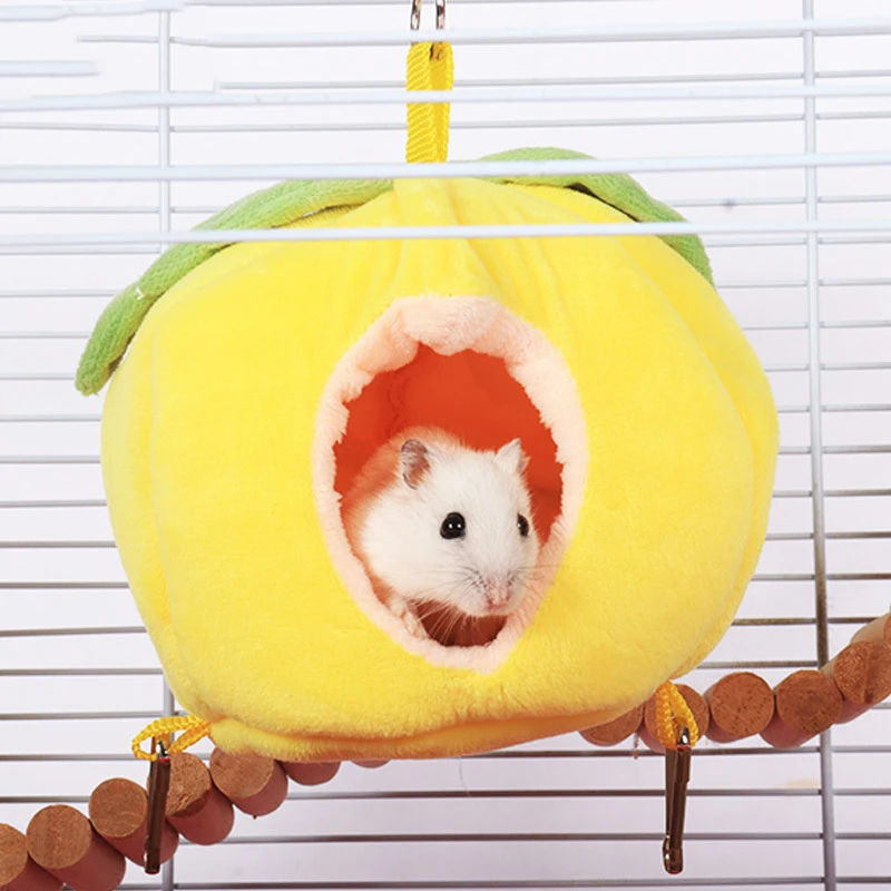 Winter Warm Hamster Cotton Nest Bird Parrot House Hammock  Bed House Toys Cage Hamster Small Animal Hideout Cave Pet Supplies