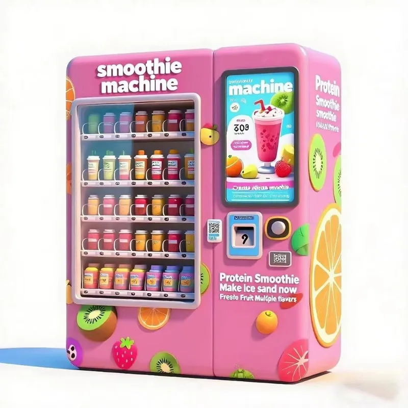 Hot Selling Frozen Fruit Cup Smoothie and Cup Blending Shake Vending Machine Smooth Customized
