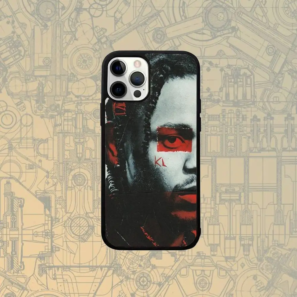 Funda de teléfono Rapper K-Kendrick Lamar para IPhone 17,16,15,Pro,Max,Air,14,Plus,13,12,11, funda de carga inalámbrica Magesafe
