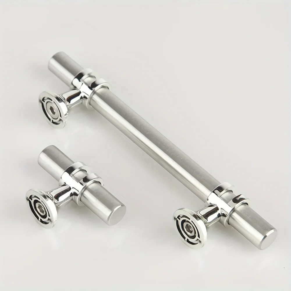 1Pc Stainless Steel Cabinet Pulls Kitchen Cabinet Handles, Kitchen Cabinet Silvery Handles, Drawer Stainless Steel Dresser Knobs