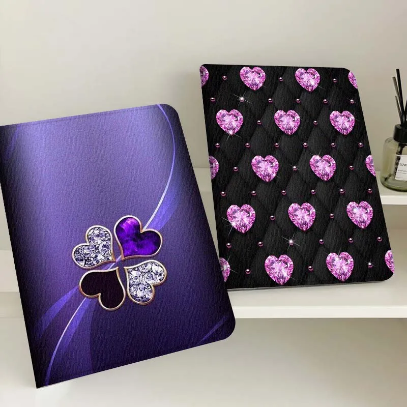 

Love Heart Fashion Popular Gift For Apple iPad Pro Air 13 2 7th 6th 2025 M2 M3 M4 M512.9 13 inch Foldable Tablet Case