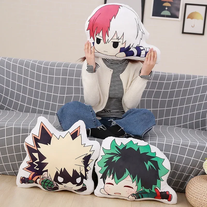 20/35/45cm Anime Peripheral Products Plush Cushion Soft Pillows Manga Doll Izuku Midoriya Katsuki Bakugo Shoto Todoroki Gifts