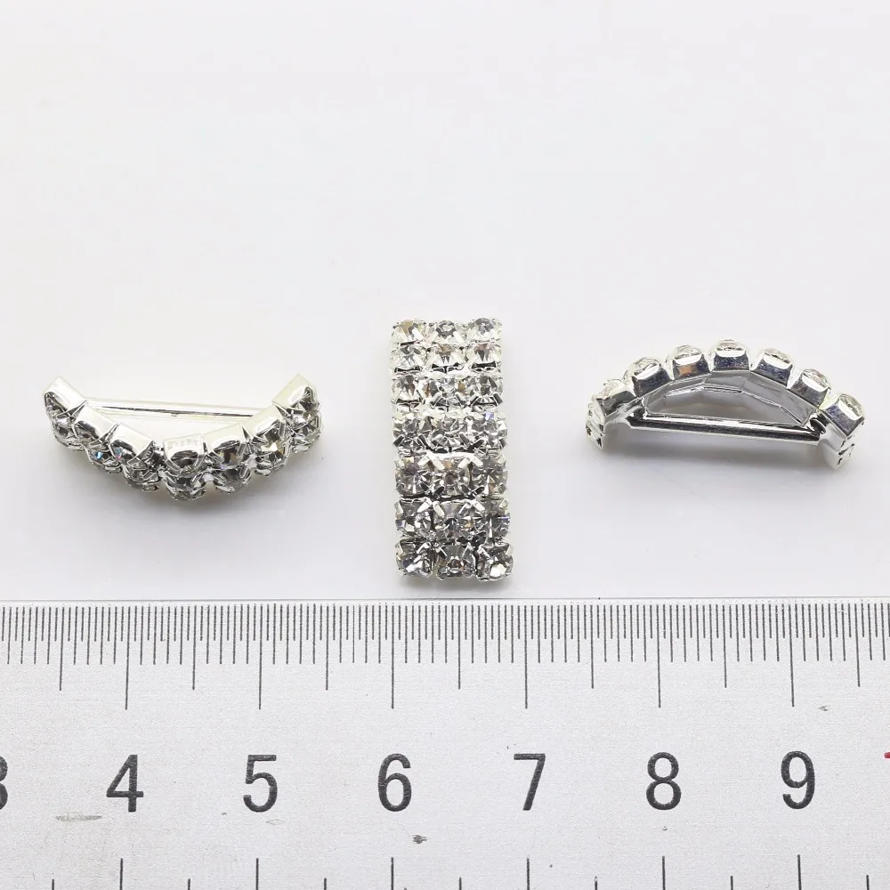 New Fashion 10Pcs/lot 9*21mm arch diy Jewelry Accessories rhinestones pedestal embellishments caps Decoration For Making