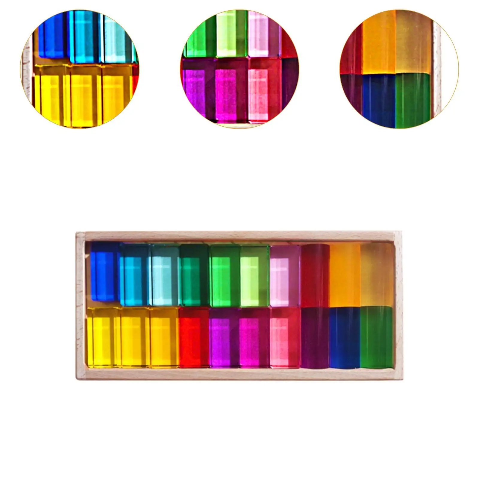 Bausteine-Set für Kinder, Würfelblock-Set, Farbe lernen, Stapelspiel, Acrylwürfel, Stapelspielzeug für Weihnachtsjungen und Kleinkinder