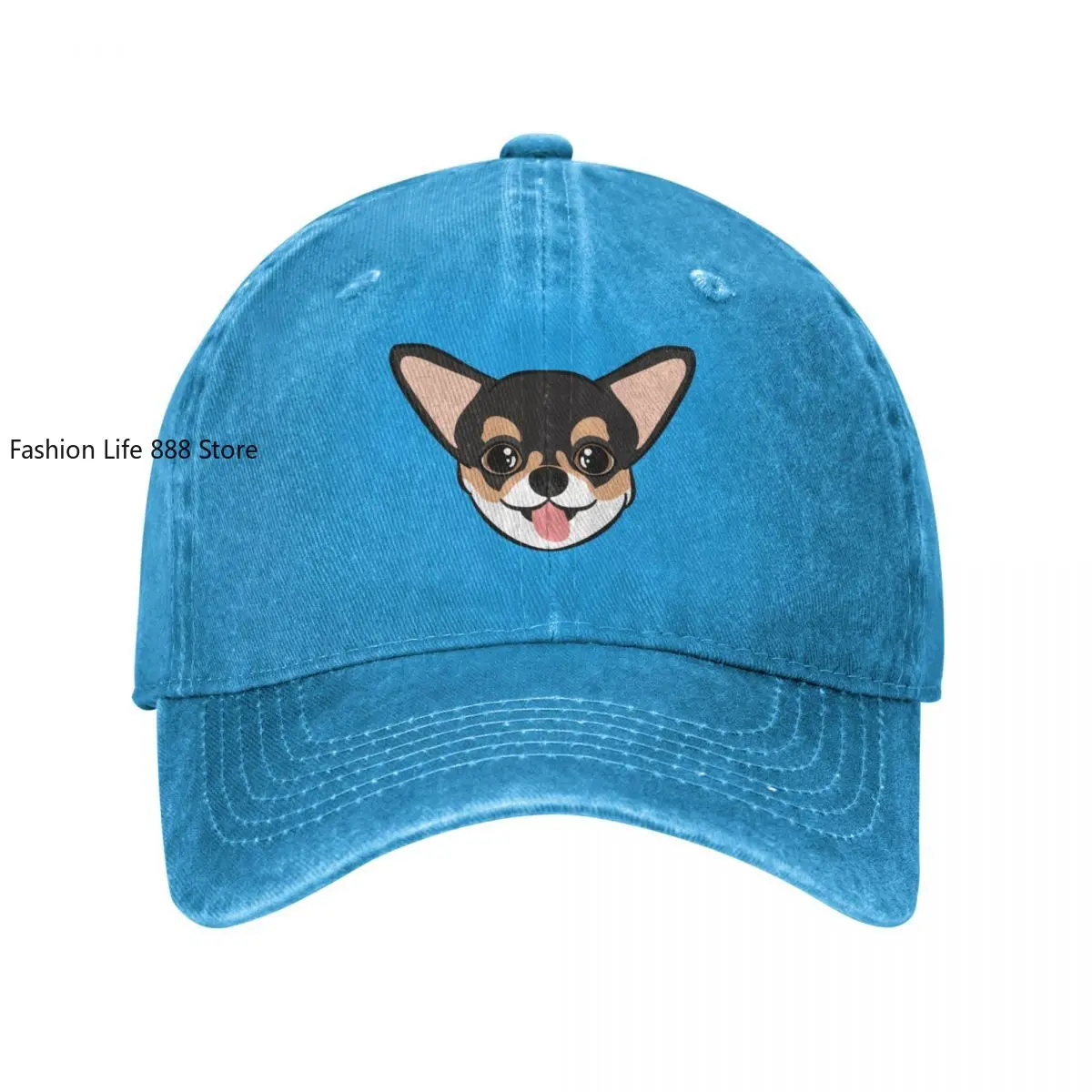 LOVE Black Tricolor Chihuahua Baseball Cap Golf Luxury Man Hat Cap Female Men'S