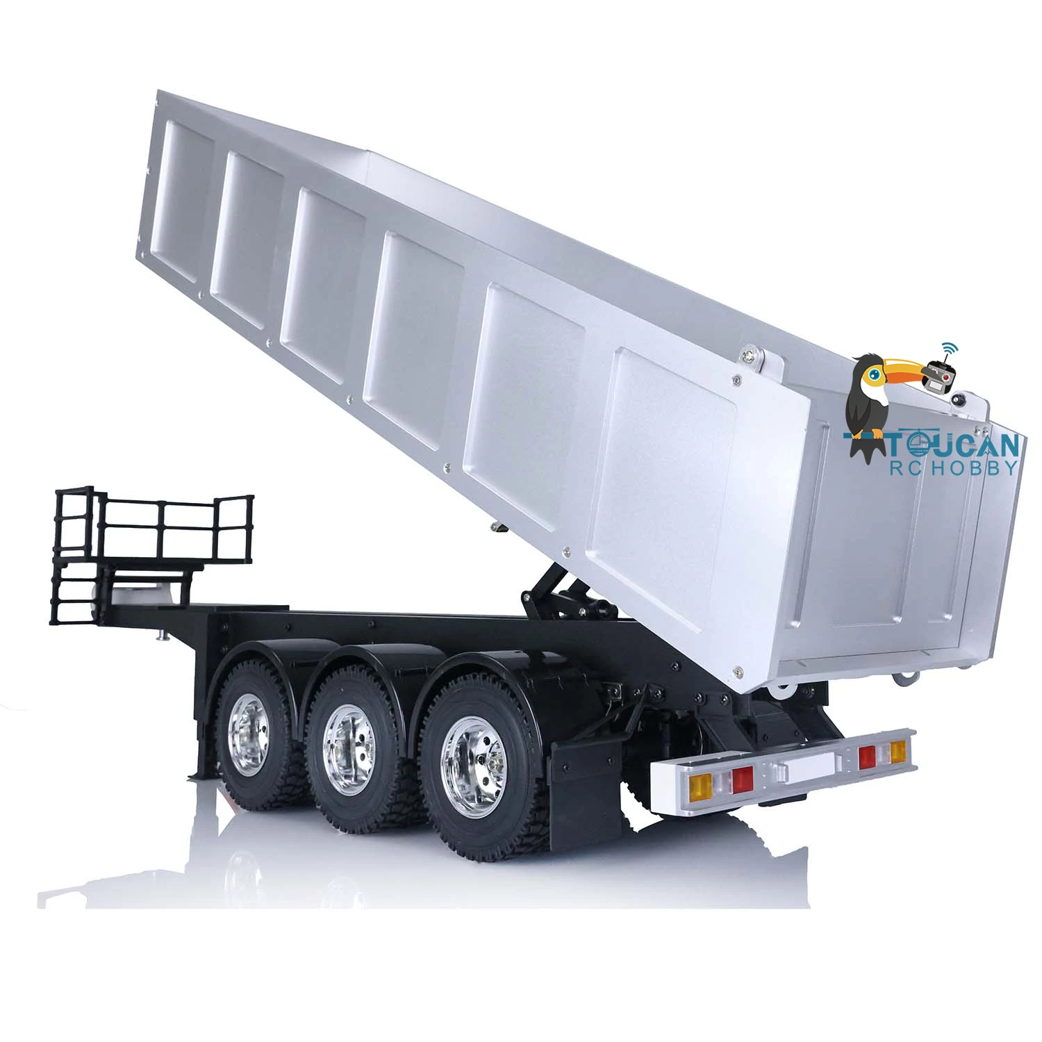 KIT 1/14 RC Dump Truck Trailer Metal Plastic Set Tipper Mechanism Dump Lorry Tractor Model Toys with Motor ToucanHobby TH01029