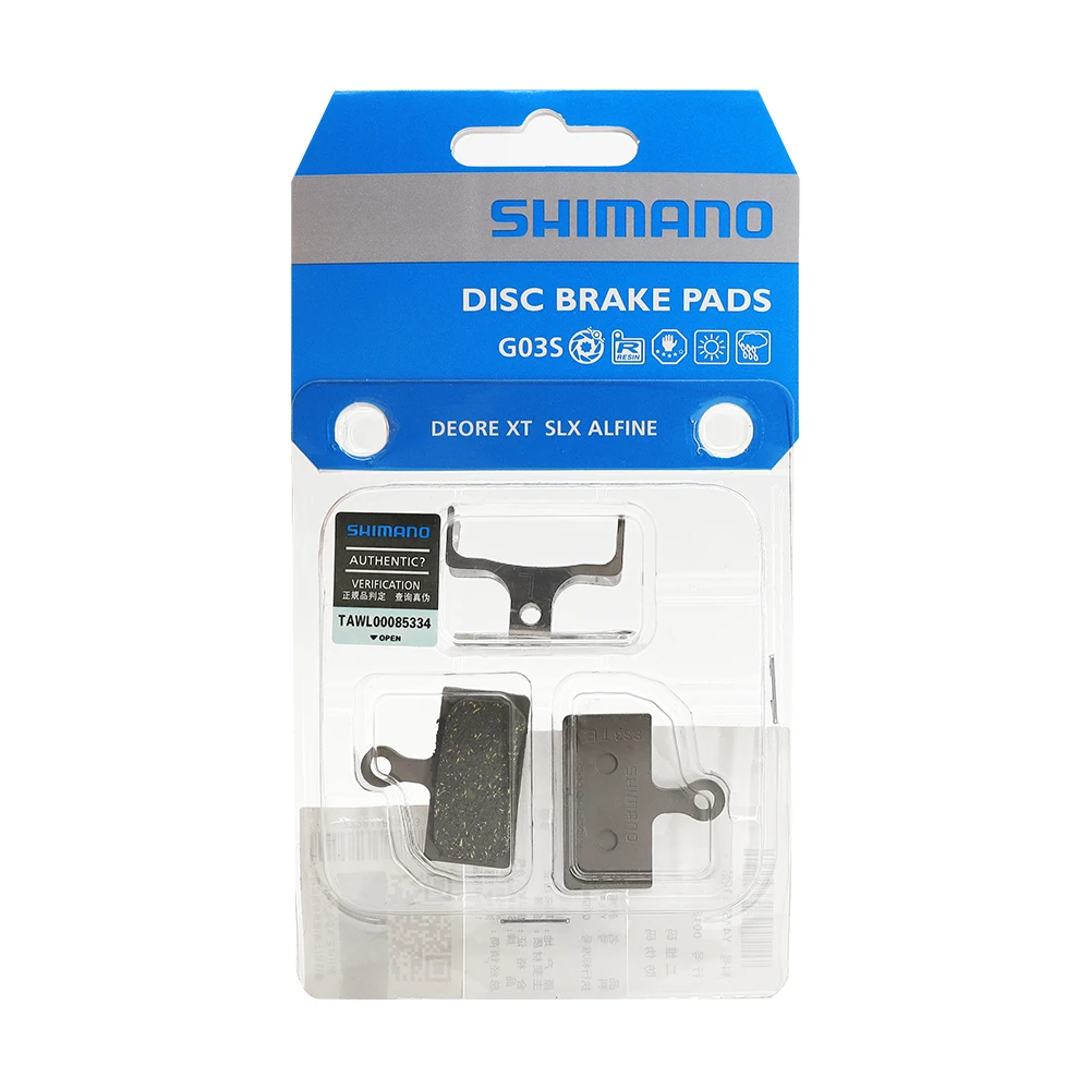 SHIMANO G03S Resin Brake Pads for MTB Mountain Bike 2 Piston Pad Fit for Deore SLX XT XTR M8100 M7100 M9020 M6100 Original Parts