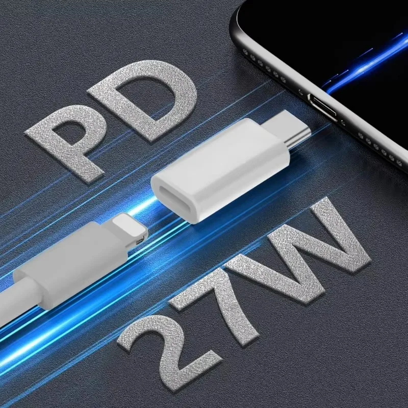Lightnning Female To Type C Male Adapter USB C Charging Converters iOS To Type C Converter for iPhone 18 17 16 Samsung Google