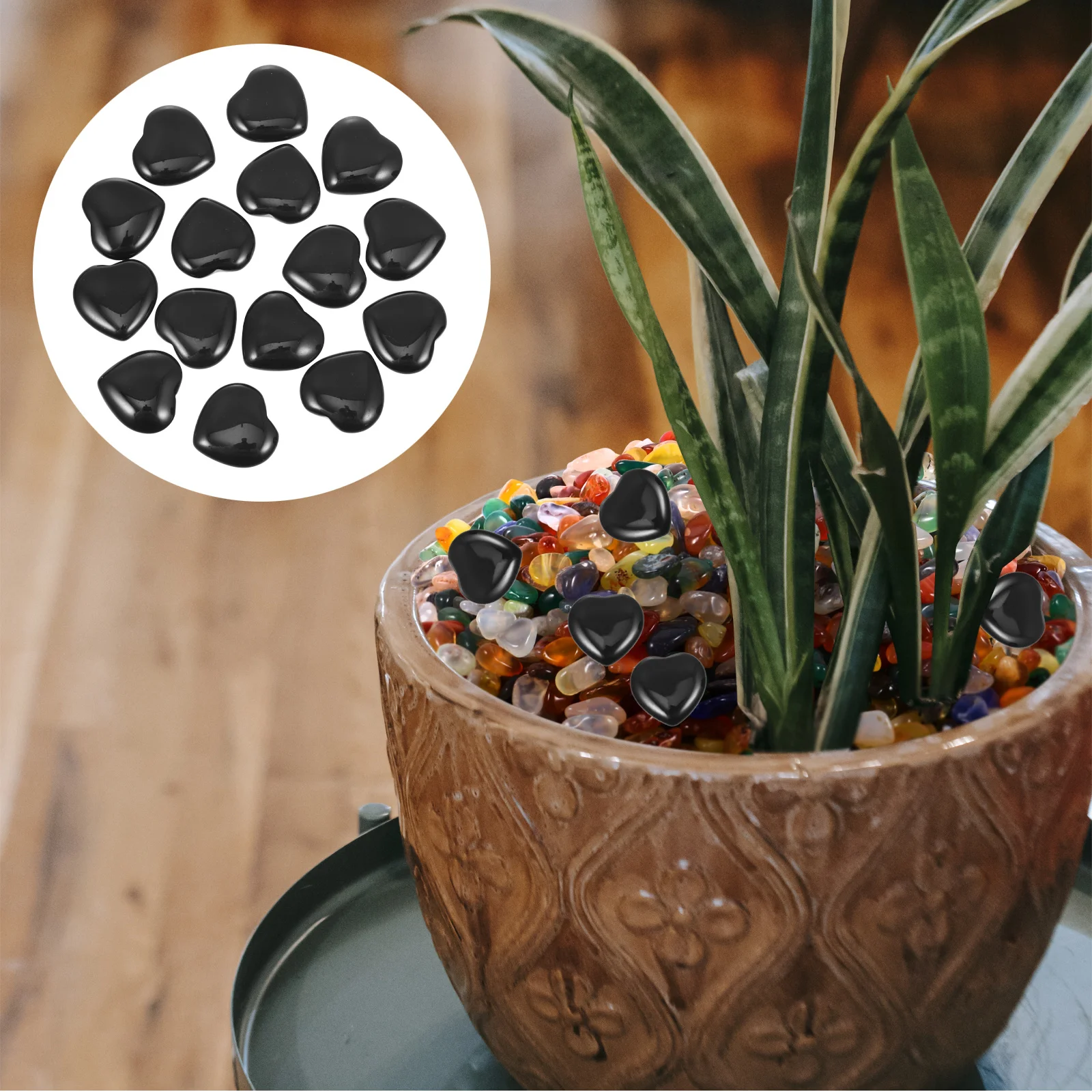 

15Pcs Natural Crystal Heart Shape Stones Desktop Decor Meditation Ornaments Healing Crystal Energy Crystals Heart Shape Stone