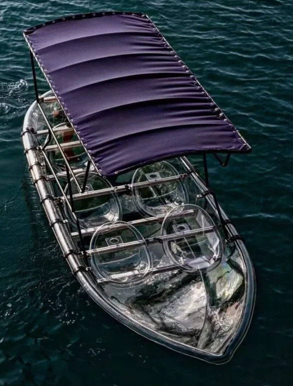 8-Sitzer-Big-Boot, 8-Personen-großes, transparentes Boot