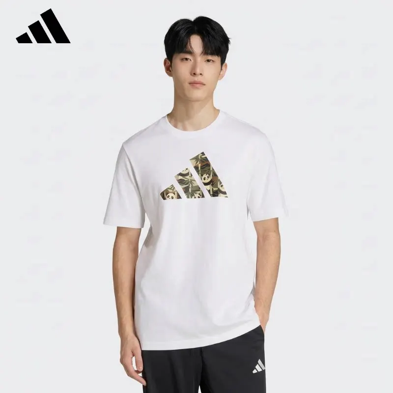 

Мужская спортивная повседневная футболка Adidas M PANDA C CAM T, новая летняя коллекция 2026, модель KB4850