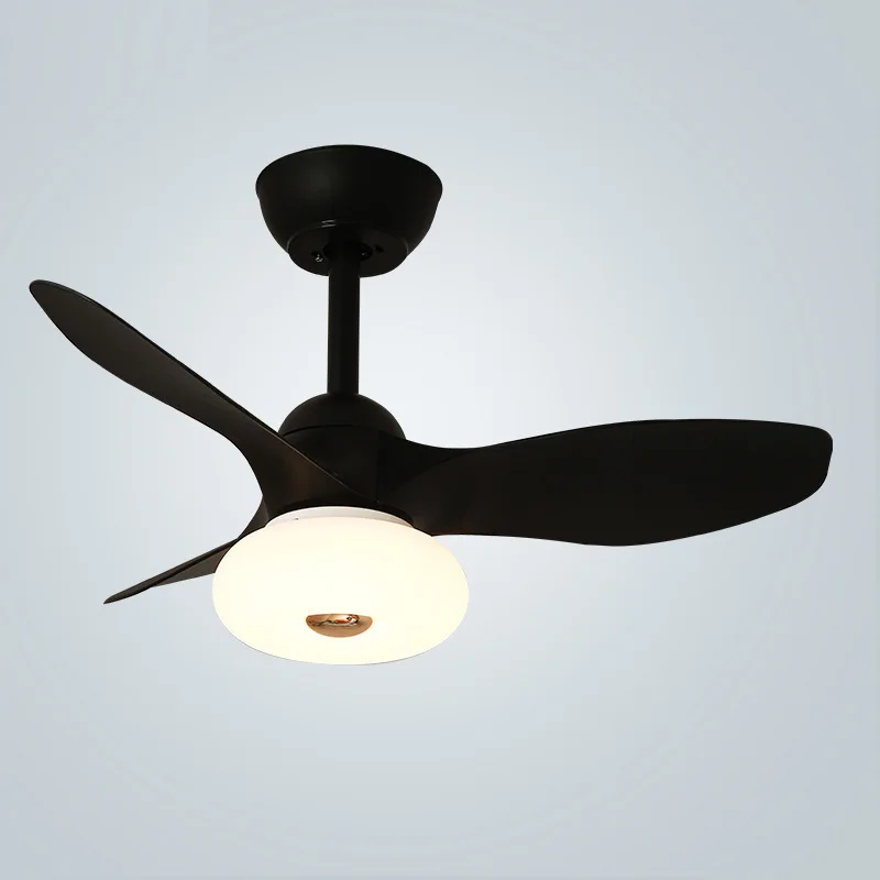 Cream Style Children's Room Fan Lights Red Bedroom Ceiling Small Ceiling Fan Lamp Household Fan Mute Fan-Style Ceiling Lamp