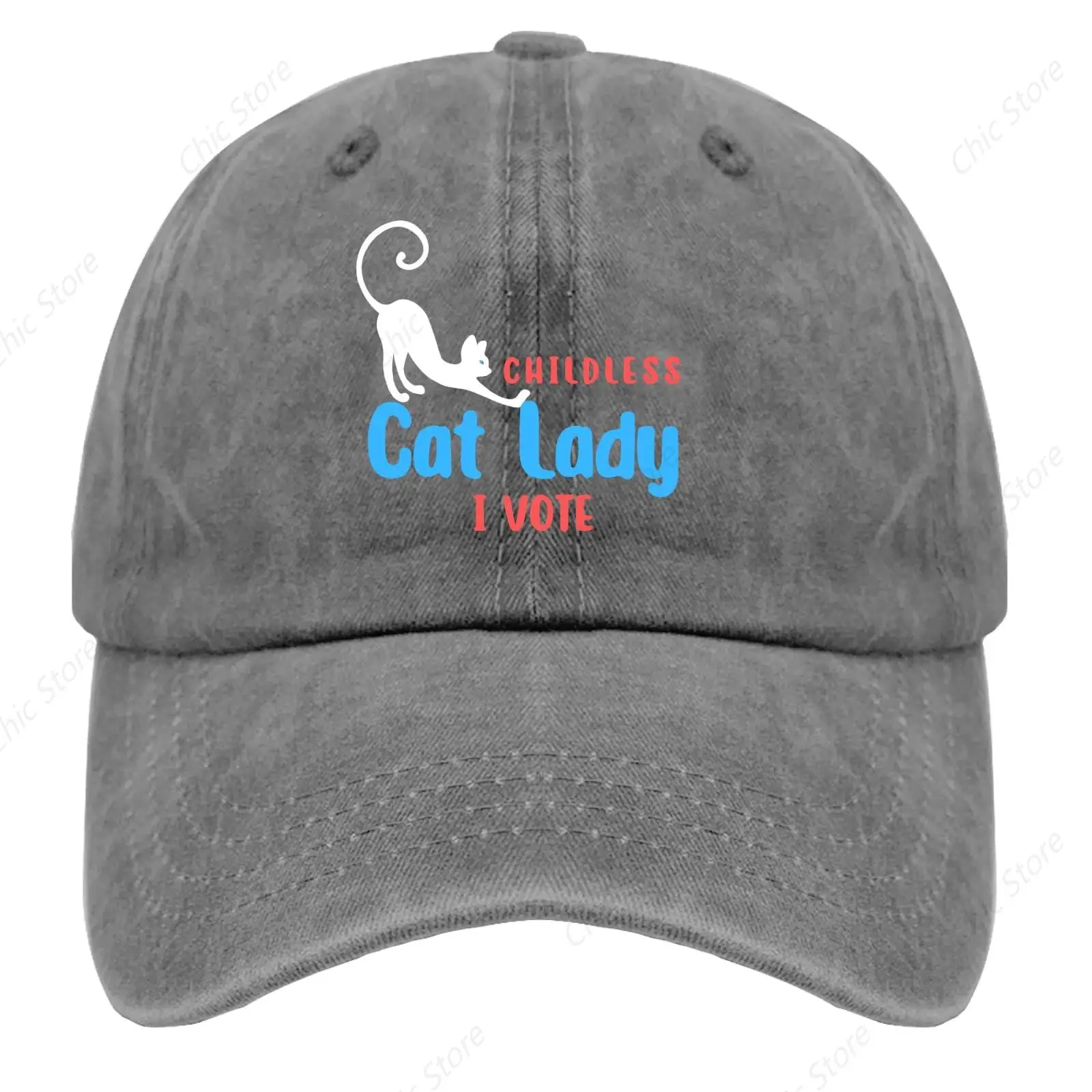 Topi anak-anak cat wanita i Vote topi bisbol katun antik topi Trucker dapat dicuci topi ayah bola dapat diatur untuk topi luar ruangan sehari-hari kasual