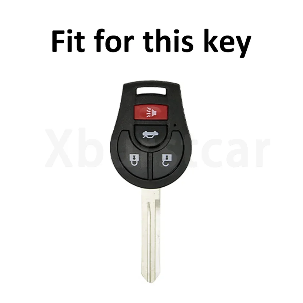 4 Buttons TPU Car Key Case Cover for NISSAN Juke March Qashqai Sunny Sylphy Tiida X-Trail Shell Fob Holder Keyless Protector