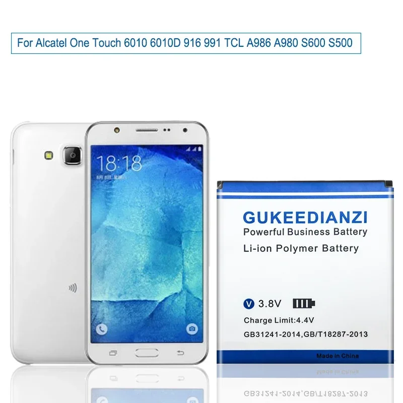 بطارية الهاتف المحمول TLiB5AB لهاتف الكاتيل بلمسة واحدة 6010 6010D 916 991 لـ TCL A986 A980 S600 S500 3000mAh قدرة عالية