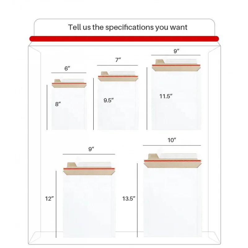 custom.Shopping Bag Bage Enveloped Mailer Envelope Ecofriendly Printed Paper Print Pouch Postage Photo Postal