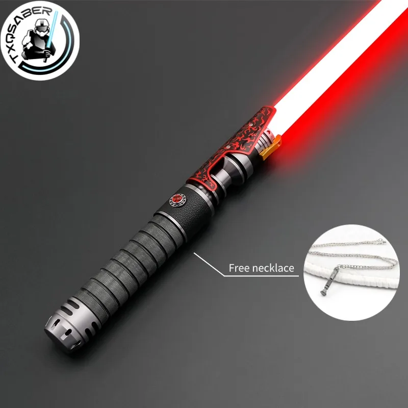 

TXQSABER Relic Hunter, гладкие качели, тяжелый дуэльный световой меч, бластер FOC, жест, зажигание, 16 звуков, косплей, лазерный меч-джедай, игрушки