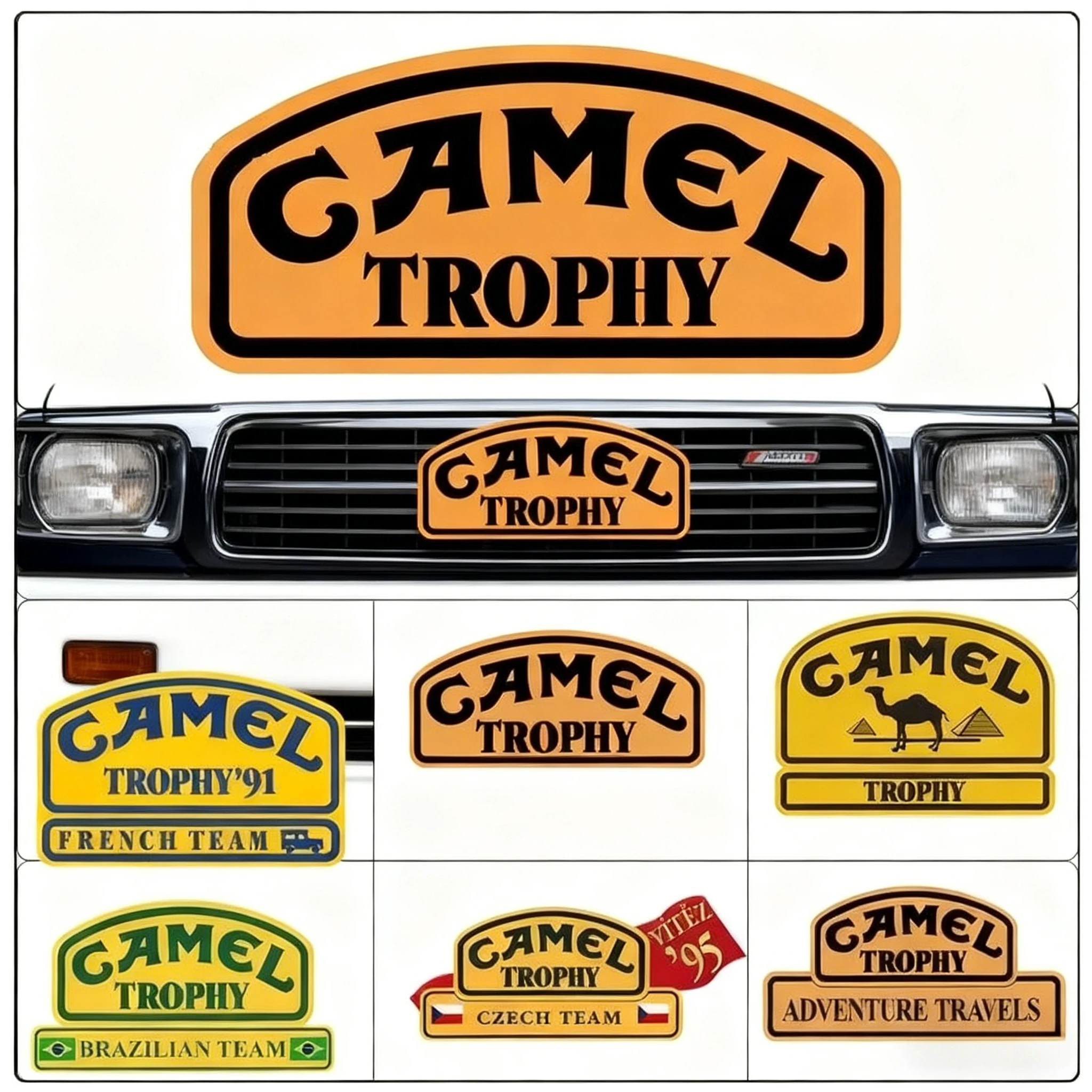

Racing Motorcycle Camel Trophy Stickers Waterproof UV Resistant Vinyl Decals for Helmet Racing Hot Sell Accessories