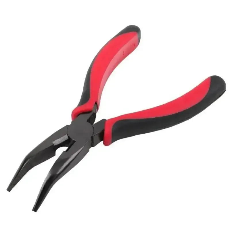 Wire Cutting Pliers Stripping Tools Hardware Rustproof Curved Nose Pliers 5 6 Inch Needle Nose Pliers Handmade Accessories