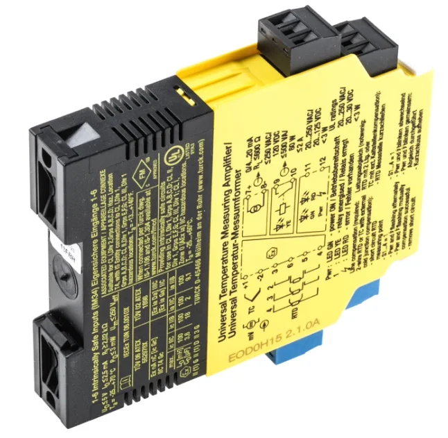 

IM34-12EX-RI - Модуль преобразования аналоговых сигналов/адаптер связи ABS 12В IP67 взрывозащищенный промышленный сигнальный модуль