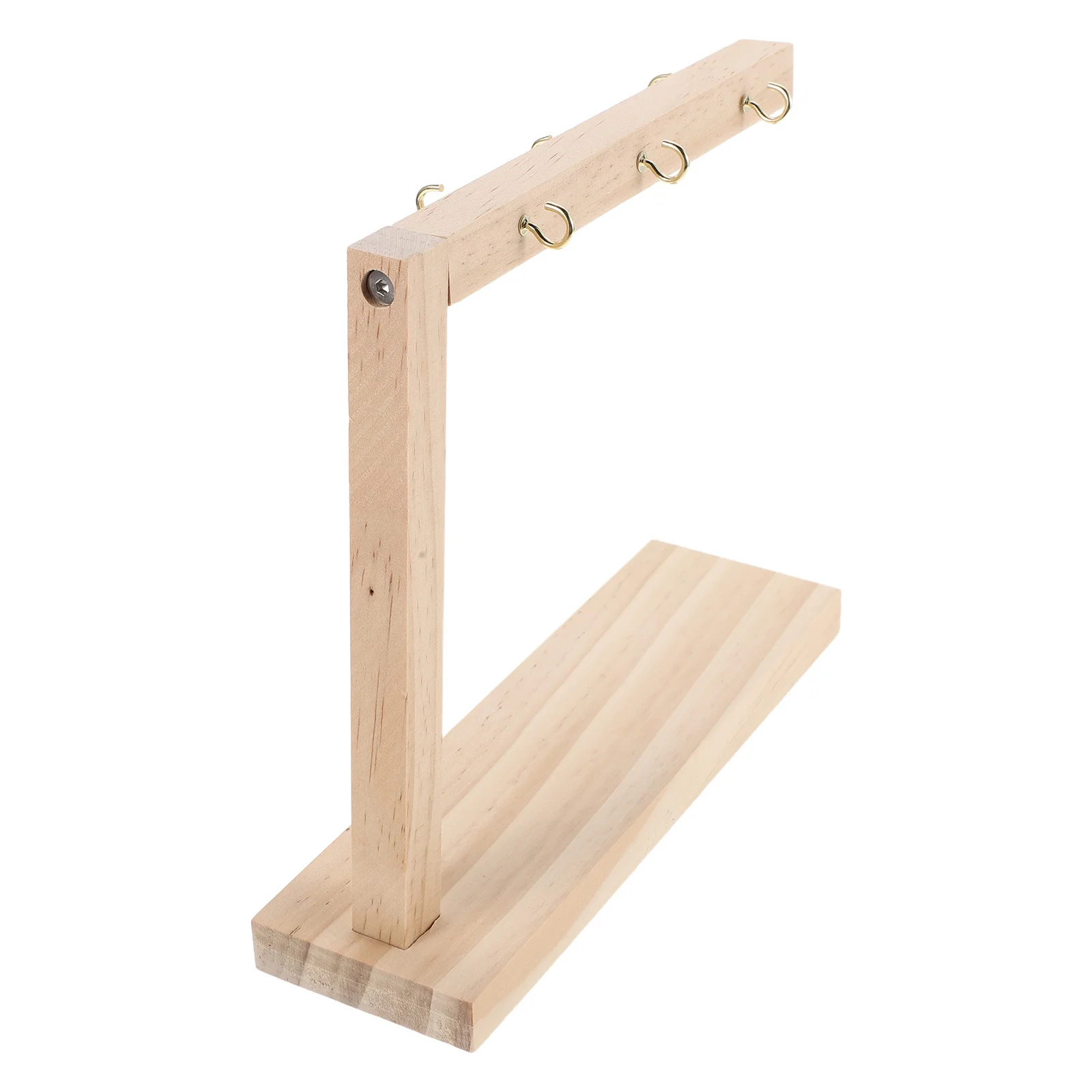 

L Shape Wood Nail Sample Display Stand Minimalist Nail Art Holder Stable Non Slip Base Nails Color Display Rack for Salon Home