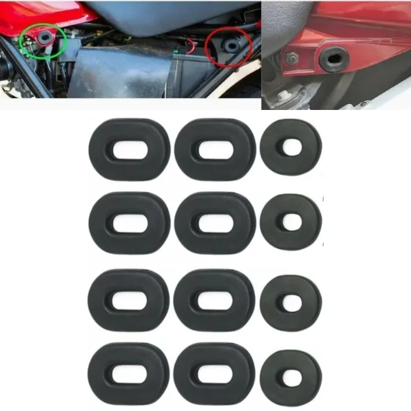 

12pcs Motorcycle Side Cover Grommet Set for Honda CB/CL/SL/XL100 CB/CT/SL/TL/XL125 CB200/500/550/750 17247-303-000 83551-300-000