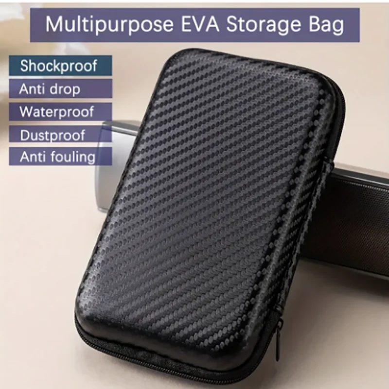 EVA 2.5-inch multifunctional data cable, hard drive storage bag switch storage bag，retro mini game console protection box image 6