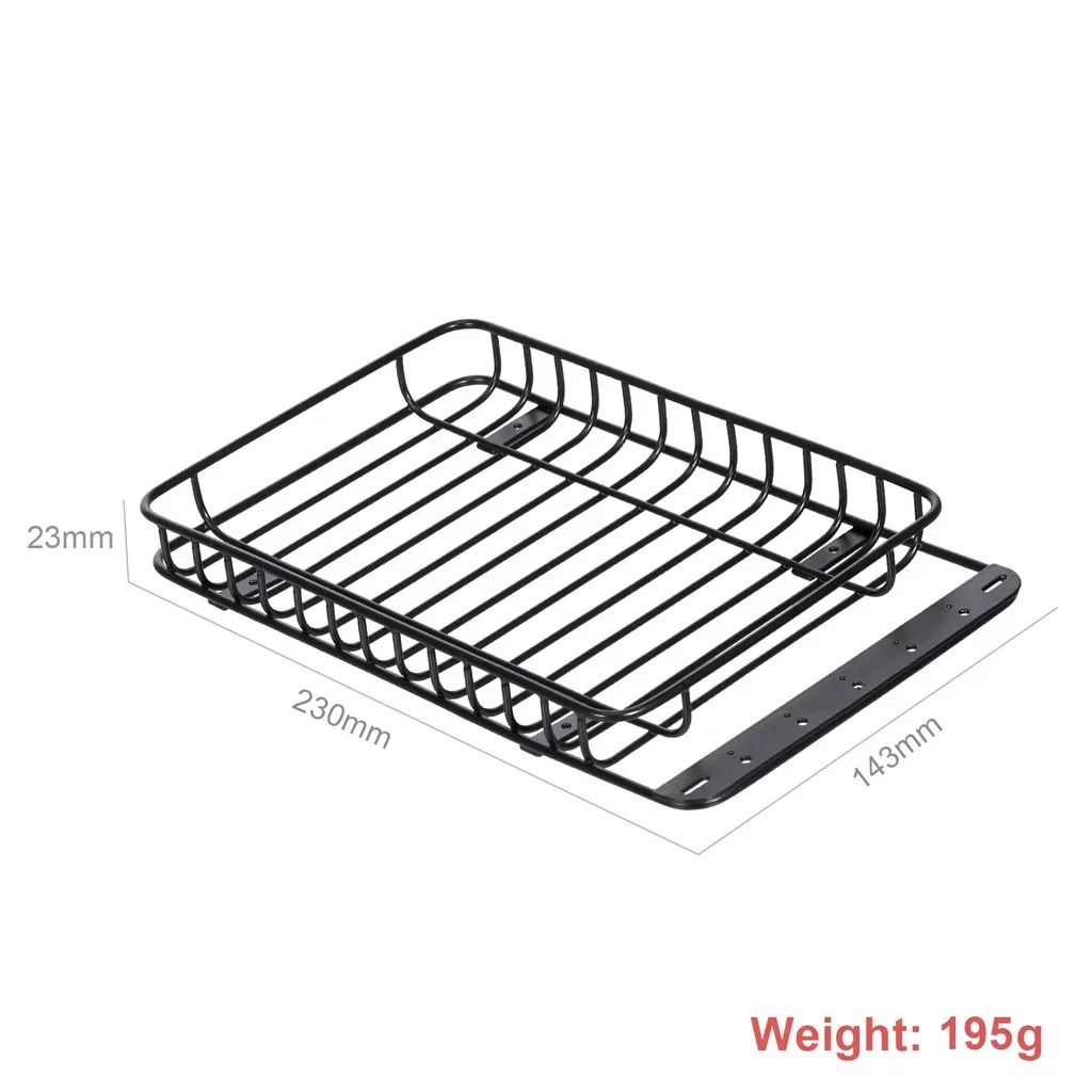 Roof Rack Metal Luggage Carrier Lightweight Remote Control Car Modify Parts for Axial SCX10 III TRX4 1/10 RC Car