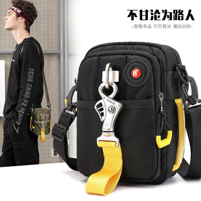 Neue außen trend messenger tasche männer kleine tasche multifunktionale gürtel hängen tasche personalisierte schulter tasche