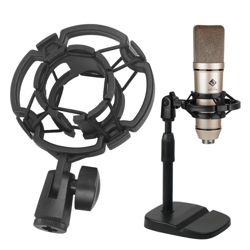 

Microphone Stand Small Bottle Condenser Mic Clip Dedicated Shock Mount Phone Live Streaming K-Singing Lifting Stand