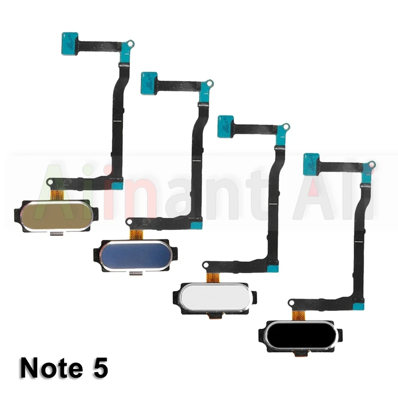 AiinAnt Back Home Button Touch ID Key Fingerprint Sensor Flex Cable For Samsung Galaxy Note 4 5 7 8 9 10 20 Plus Lite Ultra