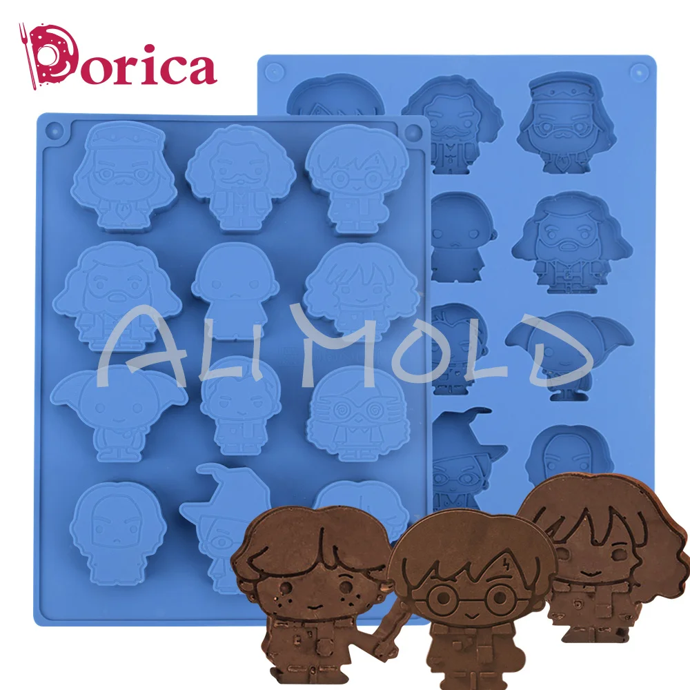 Cartoon Characters Silicone Mousse Molds Chocolate Molds Popsicle Maker DIY Homemade Freezer Ice Lolly Mould Home Ice Cream tool