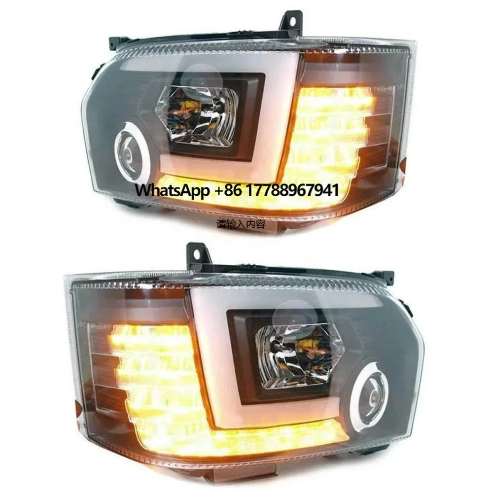 

Headlamp for 2014-2018 Hiace Bus New Style HID Headlight LED Daytime Running Front Bumper Drl Head Lamp Auto Modify Parts