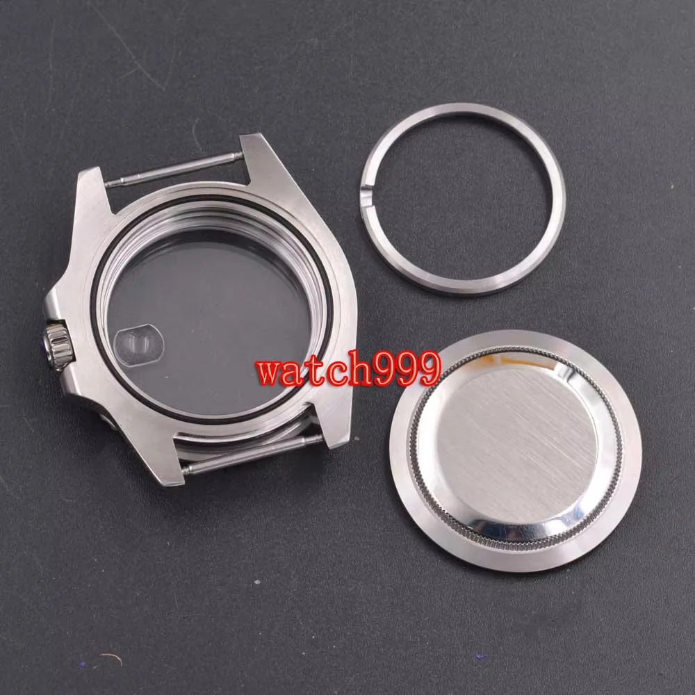 40mm Sapphire crystal watch case Ceramic bezel Fit ETA2836 2824 miyota 8205 8215 DG 2813 3804 Movement