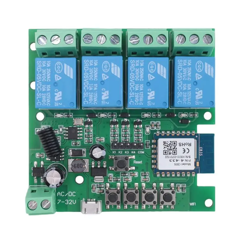 

A29F-1 PCS Tuya APP Smart Home Remote Control Module Green Plastic For Alexa Google Home