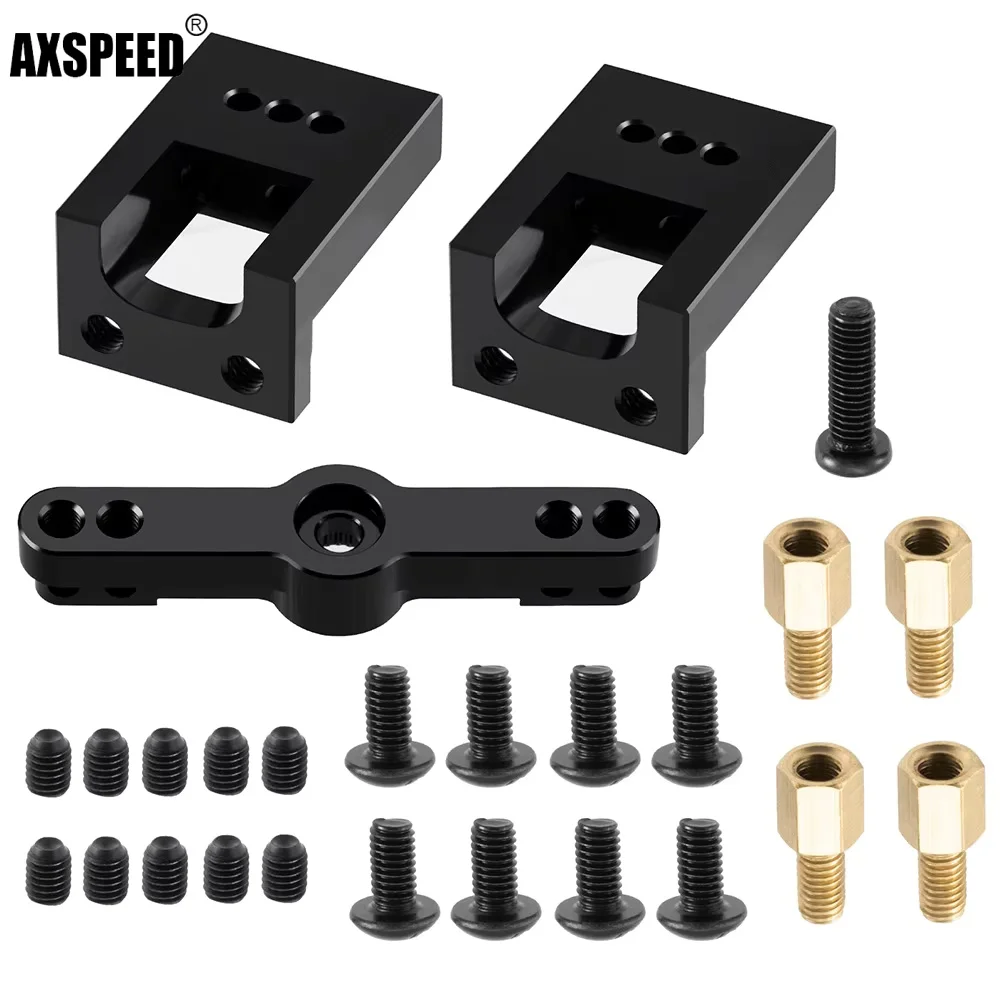 AXSPEED Metal Differential Lock Axle Control Bracket Wire Fixing Base For 1/14 Tamiya RC Semi Trailer Truck Control Accessories