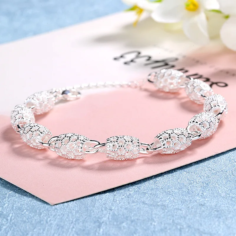 Charms 925 Sterling Silver Ball Bracelets Bracelets For Women Luxury Designer Lantern Shaped Chain Bracelet Party Bling Jewelry