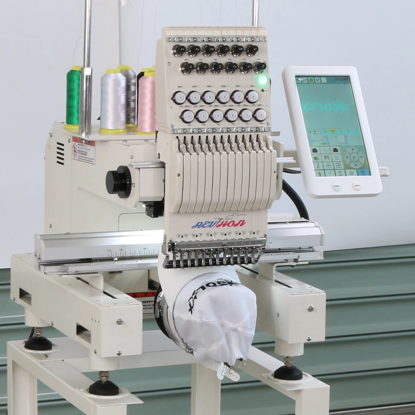 Fast Shipping Automatic Flat Tshirt Cap Industrial  Computerized MINI Embroidery Machine 1 Head